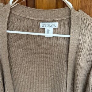 Rachel Zoe Women's Beige Cashmere Cardigan